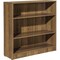 Lorell Laminate 3-Shelf Bookcase, 36" x 36" x 12", Walnut LLR99783 - alternate 1